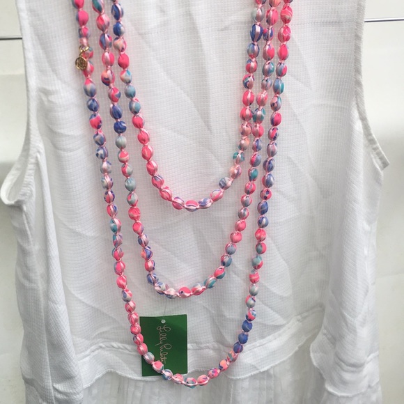 Lilly Pulitzer Jewelry - NWT Timeless Lilly Pulitzer Wrap Fabric Necklace